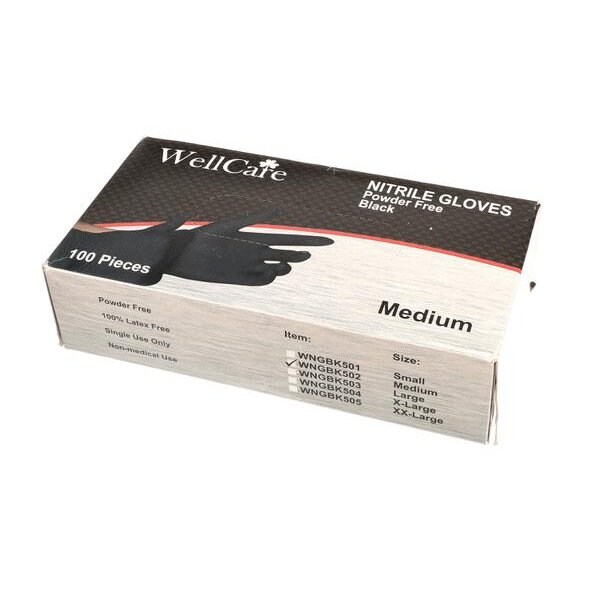 Misc Hardware Black Nitrile Gloves Med 100Pk 319701 - main